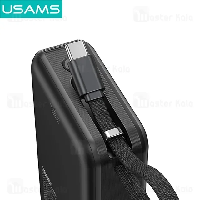 پاوربانک 20000 یوسمز USAMS CD243 توان 65 وات با کابل متصل - تصویر 5