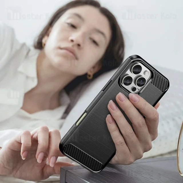 قاب فیبر کربنی آیفون Apple iPhone 16 Pro Max Rugged Armor Fiber Carbon - تصویر 8