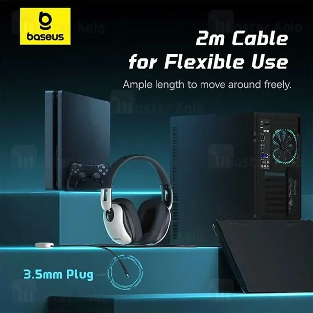 هدفون سیمی گیمینگ بیسوس Baseus GoPlay 1 Max A00181003213-00 کانکتور USB - تصویر 5