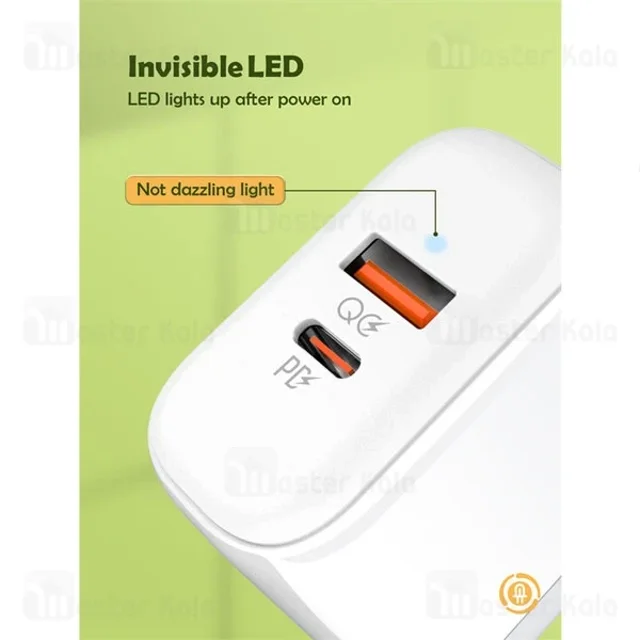 شارژر دیواری الدینیو Ldnio A2526C توان 45 وات به همراه کابل - تصویر 4