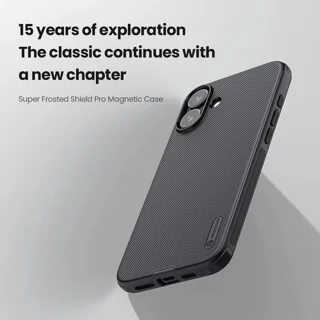 قاب نیلکینن مشکی مدل Super Frosted Shield آیفون 16 - تصویر 11