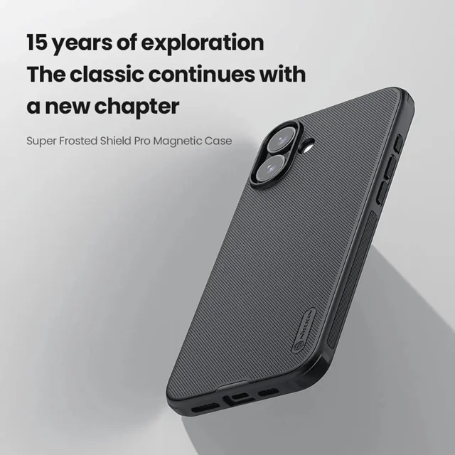 قاب نیلکینن مشکی مدل Super Frosted Shield آیفون 16 - تصویر 11