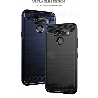 قاب محافظ ژله ای ال جی LG K50 / K12 Max Rugged Armor Fiber Carbon - تصویر 2
