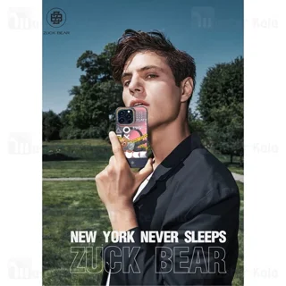 قاب فانتزی مگ سیف زاک بیر آیفون Apple iPhone 15 Pro Max Zuck Bear New York Never Sleeps - تصویر 5
