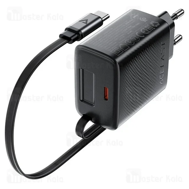 شارژر دیواری ایس فست ACEFAST A110 PD30W Fast Charger توان 30 وات همراه با کابل جمع شونده - تصویر 4