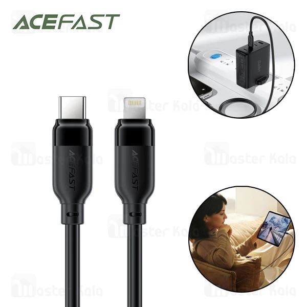 کابل لایتنینگ به Type-C ایس فست ACEFAST C16-01 طول 1.2 متر شدت جریان 3 آمپر