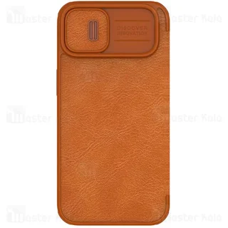کیف چرمی نیلکین آیفون Apple iPhone 14 Plus Nillkin Qin Pro Leather Case دارای محافظ دوربین - تصویر 6