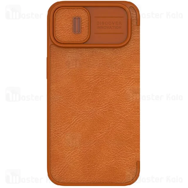 کیف چرمی نیلکین آیفون Apple iPhone 14 Plus Nillkin Qin Pro Leather Case دارای محافظ دوربین - تصویر 6