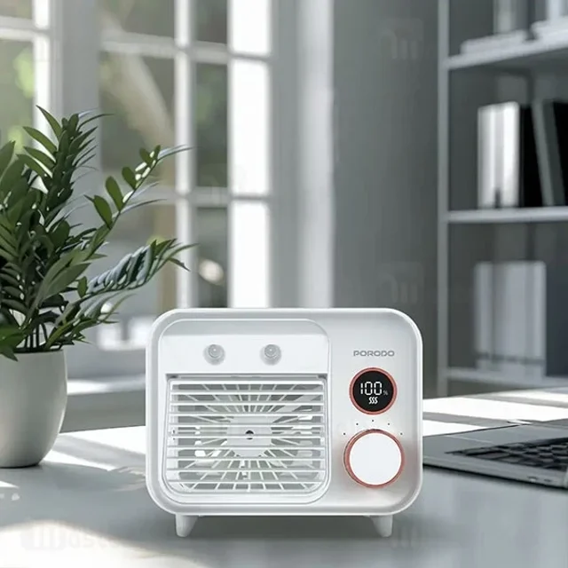 مینی کولر شارژی پرودو Porodo Mini Mist Fan PDF853WH - تصویر 3