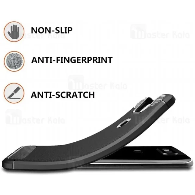 قاب محافظ ژله ای ایسوس Asus Zenfone 6 ZS630KL Rugged Armor Fiber Carbon - تصویر 5