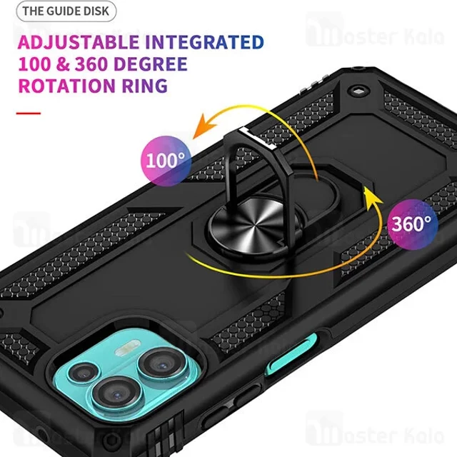گارد محافظ ضد ضربه انگشتی موتورولا Motorola Edge 20 Lite Armor Shockproof Case - تصویر 6