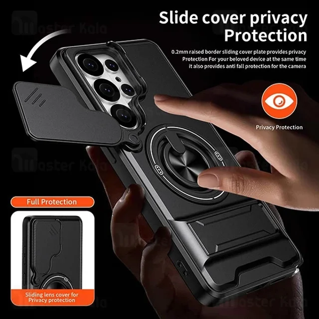 قاب ضد ضربه مگنتی Samsung Galaxy S26 ULTRA Magnetic Multifunctional Case دارای محافظ - تصویر 4