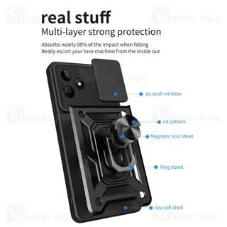 گارد محافظ ضد ضربه انگشتی Realme C51 SHUNIJA Case دارای محافظ دوربین - تصویر 7