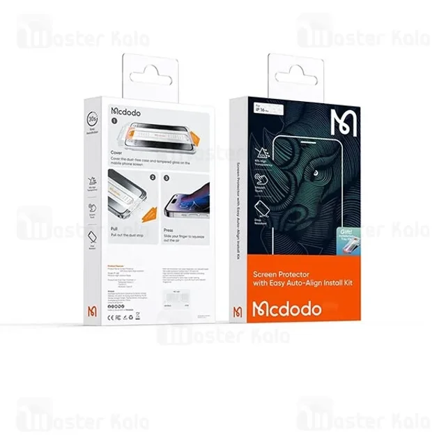 گلس تمام صفحه تمام چسب مک دودو Apple iPhone 16 Pro Max Mcdodo PF-6863 Tempared Glass - تصویر 7