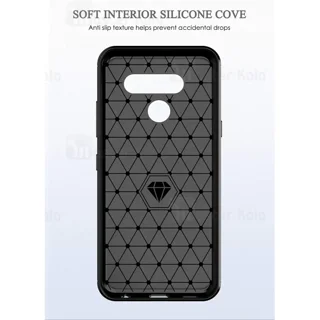 قاب محافظ ژله ای ال جی LG K50 / K12 Max Rugged Armor Fiber Carbon - تصویر 3