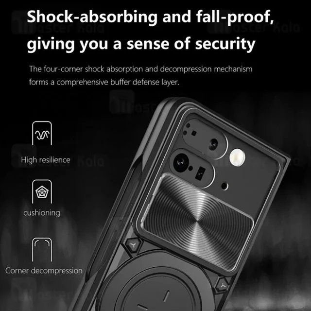 قاب ضد ضربه مگنتی گوگل Google Pixel 9 Pro Fold Magnetic Support Case دارای محافظ دوربین - تصویر 6