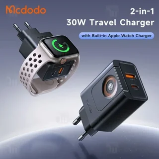 شارژر دیواری و شارژر وایرلس اپل واچ مک دودو Mcdodo CH-370 توان 30 وات - تصویر 3