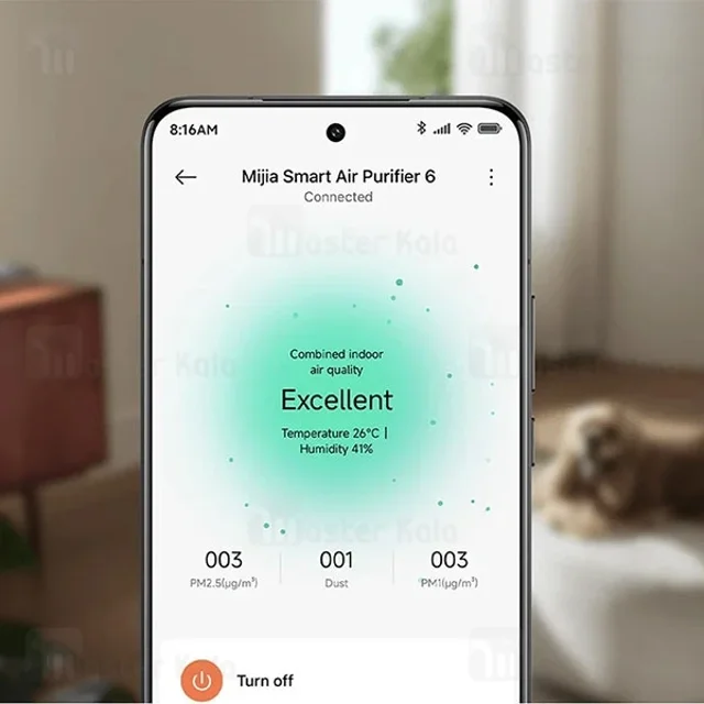 دستگاه تصفیه هوا شیائومی Xiaomi Mijia Smart Air Purifier 6 AC-M25-SC - تصویر 8