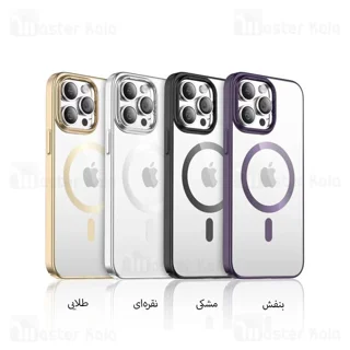 قاب محافظ مگ سیف گرین لاین آیفون Apple iPhone 14 Pro Max Green Lion Delgado Chrome - تصویر 2