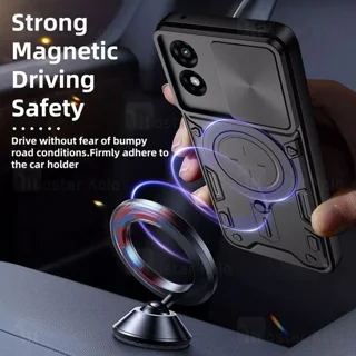 قاب ضد ضربه مگنتی موتورولا Motorola Moto G04 Magnetic Support Case دارای محافظ دوربین - تصویر 4