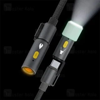 کابل Type-C به Type-C چندکاره بیوا Biva C-38 4 in 1 Multifunction Data Cable طول 1.2 متر - تصویر 4