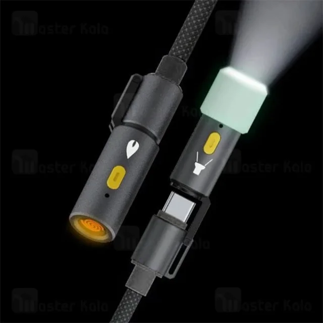 کابل Type-C به Type-C چندکاره بیوا Biva C-38 4 in 1 Multifunction Data Cable طول 1.2 متر - تصویر 4