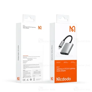 کابل تبدیل لایتنینگ اتصال همزمان هندزفری و شارژر Mcdodo CA-5540 توان 2.4 آمپر - تصویر 7