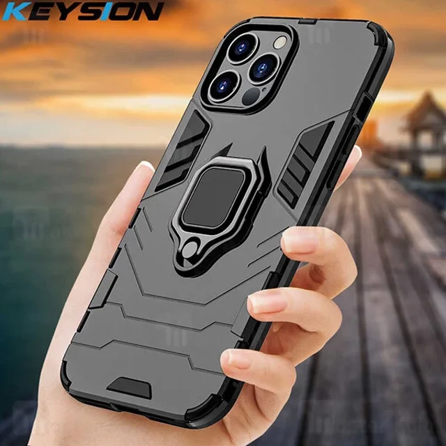 گارد ضد ضربه انگشتی Apple iPhone 12 Pro Max KEYSION ShockProof Armor Ring - تصویر 7