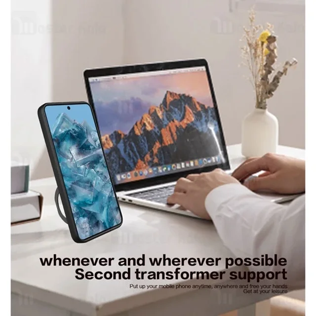 قاب ضد ضربه مگنتی گوگل Google Pixel 8 Pro Magnetic Support Case دارای محافظ دوربین - تصویر 8