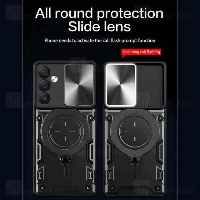 قاب ضد ضربه مگنتی Samsung Galaxy A24 4G Magnetic Support Case دارای محافظ دوربین - تصویر 2