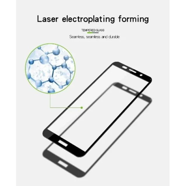 محافظ صفحه شیشه ای تمام صفحه تمام چسب هواوی Huawei Y5 Prime 2018/Y5 2018 9D Glass - تصویر 3