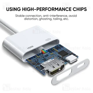 تبدیل لایتنینگ اتصال همزمان شارژر و HDMI جویروم Joyroom S-H141 - تصویر 5