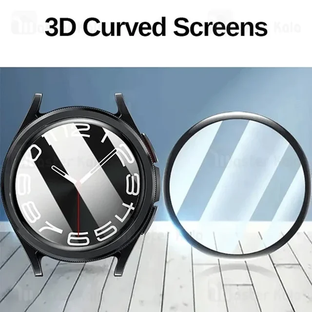 محافظ صفحه ساعت هوشمند سامسونگ Samsung Galaxy Watch 6 40mm PMMA TPU Screen Protector - تصویر 5