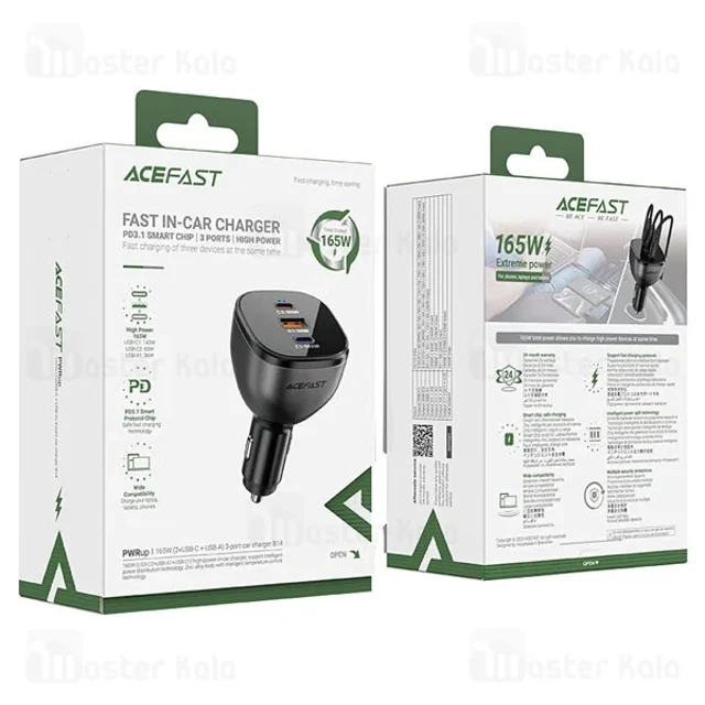 شارژر فندکی ایس فست ACEFAST B14 PD3.1 Fast Charger توان 165 وات - تصویر 6