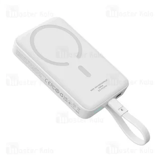پاوربانک وایرلس 10000 مگنتی بیسوس Baseus P1002210B223 Magnetic Mini توان 30 وات با کابل - تصویر 2