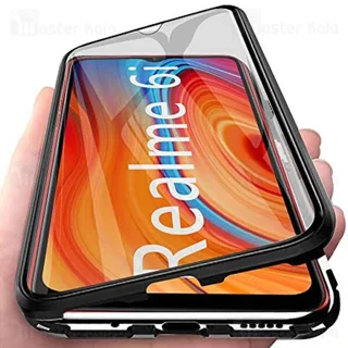 قاب مگنتی 360 درجه Realme 6i Magnetic 2 in 1 Case دارای گلس صفحه - تصویر 4
