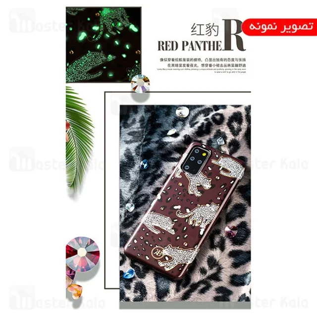 قاب فانتزی سامسونگ Samsung Galaxy S20 Kingxbar Swarovski Spring Gold Feather - تصویر 6