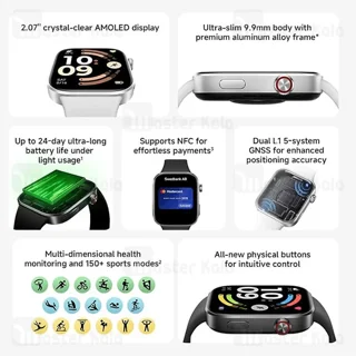 ساعت هوشمند شیائومی Xiaomi Redmi Watch 6 نسخه گلوبال - تصویر 6