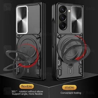 قاب ضد ضربه مگنتی سامسونگ Samsung Galaxy Z Fold6 Magnetic Support Case دارای محافظ دوربین - تصویر 5