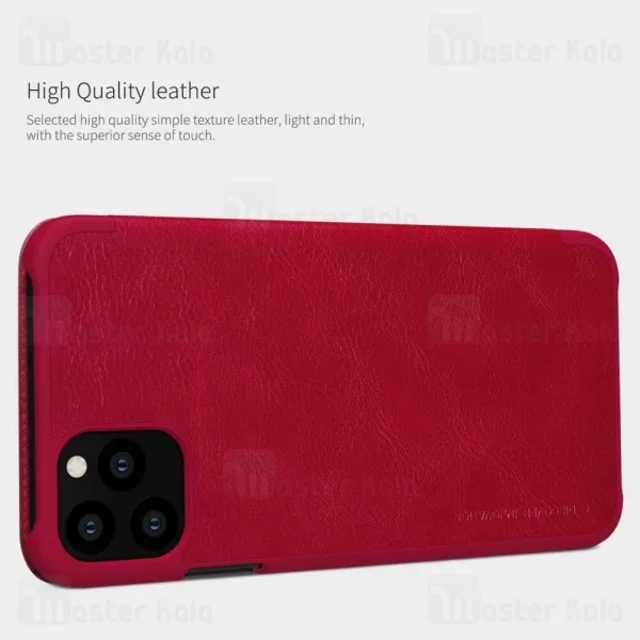 کیف چرمی نیلکین اپل آیفون Apple iPhone 11 Pro Nillkin Qin Leather Case - تصویر 6