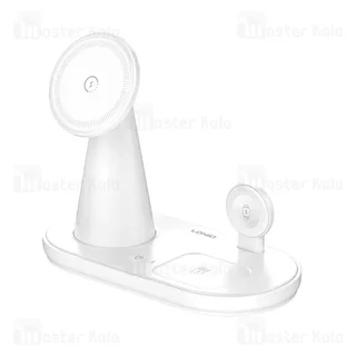 استند و شارژر وایرلس چند کاره مگنتی الدینیو Ldnio WL01 توان 15 وات با قابلیت شارژ اپل واچ - تصویر 3
