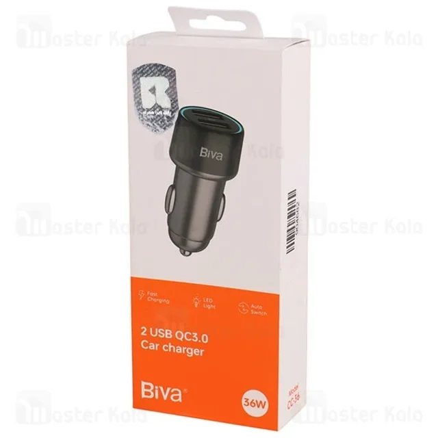 شارژر فندکی بیوا Biva CC-36 USB QC3.0 Car Charger توان 18 وات - تصویر 5