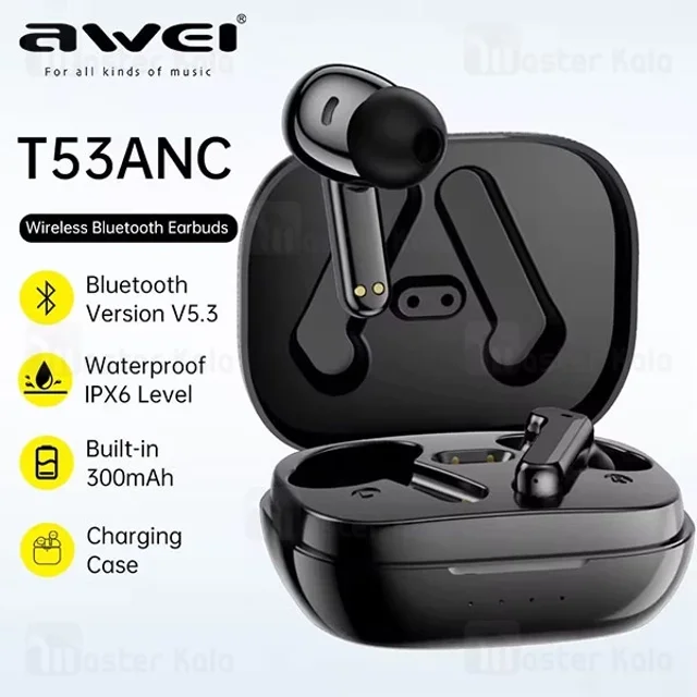 هندزفری بلوتوث اوی Awei T53 ANC - تصویر 2
