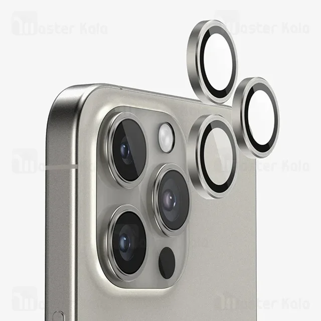 محافظ لنز فلزی دوربین مانکی Apple iPhone 16 Pro / 16 Pro Max Monkey Camera Lens - تصویر 4