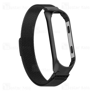 بند فلزی دستبند سلامتی شیائومی Xiaomi Mi Band 5 / 6 Stainless Steel Milanese Strap با قفل - تصویر 4