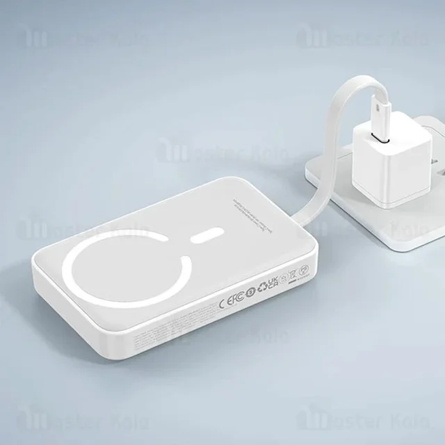 پاوربانک وایرلس 10000 مگنتی بیسوس Baseus P1002210B223 Magnetic Mini توان 30 وات با کابل - تصویر 7