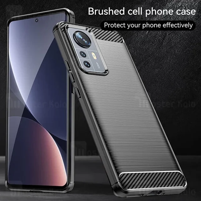 قاب فیبر کربنی شیائومی Xiaomi 12 / 12X / 12S Rugged Armor Fiber Carbon - تصویر 4