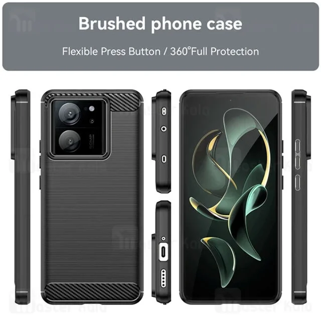 قاب فیبر کربنی شیائومی Xiaomi 13T / 13T Pro / Redmi K60 Ultra Rugged Armor Fiber Carbon - تصویر 4