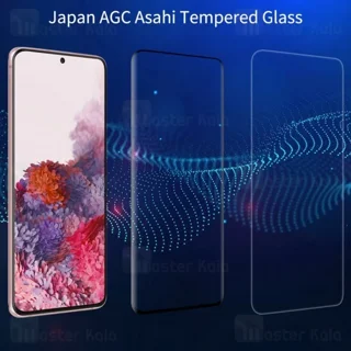 محافظ صفحه شیشه ای تمام صفحه تمام چسب نیلکین Samsung Galaxy S20 Nillkin 3D DS+ Max - تصویر 2
