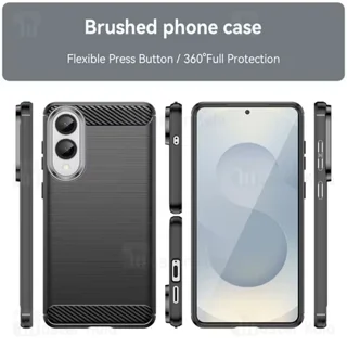 قاب فیبر کربنی سامسونگ Samsung Galaxy S25 Edge Rugged Armor Fiber Carbon - تصویر 3